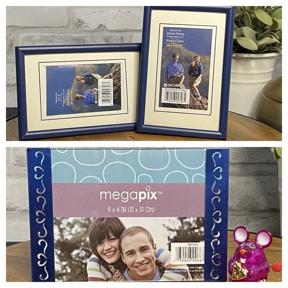 Blue Photo Frames- Set of 3